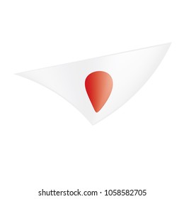 Japan flag, vector illustration