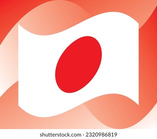 japan flag vector illustration design