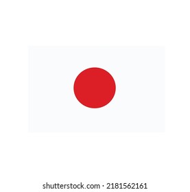 Japan Flagge. Vektorgrafik eps10
