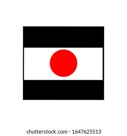 Japan flag vector illustration icon