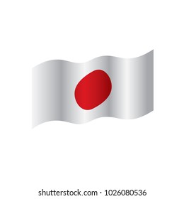 Japan Flag Vector Illustration On White Stock Vector (Royalty Free ...