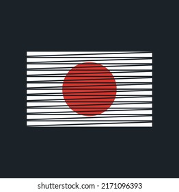 Japan Flag Vector. National Flag