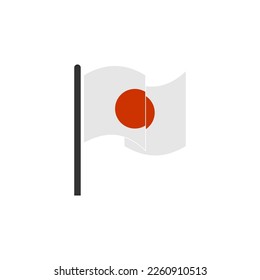 Japan flags icon set, Japan independence day icon set vector sign symbol