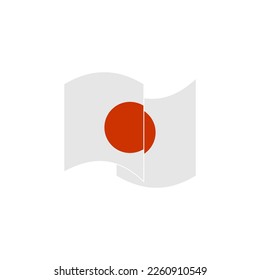 Japan flags icon set, Japan independence day icon set vector sign symbol