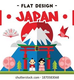 Japan Flat Design Cutty Vector