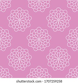 Japan flower seamless pattern in vector.