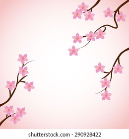 japan flowers design, vector illustration eps10 graphic 