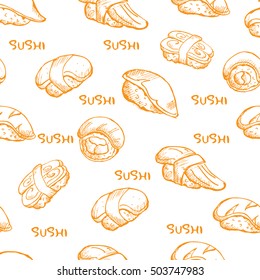 japan food sushi pattern