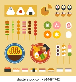 japan food vector illustration flat design