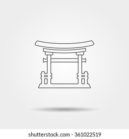 Japan gate icon