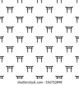 Japan gate pattern. Simple illustration of japan gate vector pattern for web
