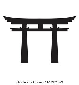 Japan Gate  Vector sign ,Torii Gate Vector