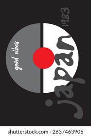 
japan good vibes,t-shirt design fashion vector
