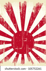 Japan grunge flag. An old japan grunge flag for you