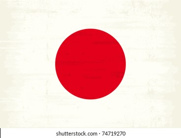 Japan grunge Flag A japan grunge Flag with a texture