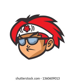 Japan Guy Mascot Logo
