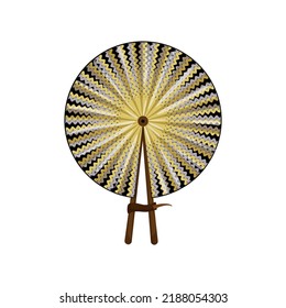 japan hand fan folding cartoon. japan hand fan folding sign. isolated symbol vector illustration