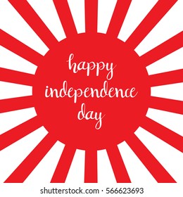 Japan Happy Independence day Vector