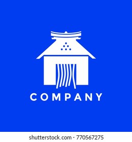Japan house logo vector