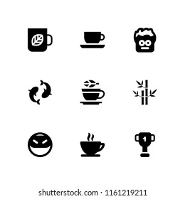 japan icon. 9 japan set with pond, tea, ninja and cup vector icons for web and mobile app