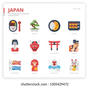 Japan icon set