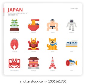 Japan icon set