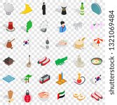 Japan icons set. Isometric style of 36 japan vector icons for web for any design