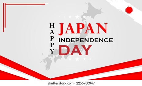 Japan independence day celebration background. Vector design.