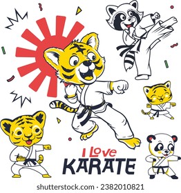 Japan Karate Vector Design for Sticker, Poster, T-Shirt