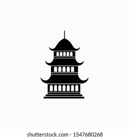 japan landmark icon vector sign symbol isolated