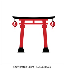 Iconos emblemáticos de Japón. Ilustraciones vectoriales.