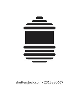 Ilustración de vectores de iconos rellenos por última vez en Japón