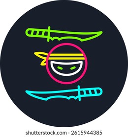 Japan Line Multi Colour Circle