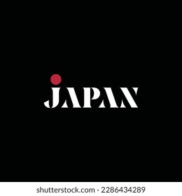 Japan logo with logotype and good wordmark design concept