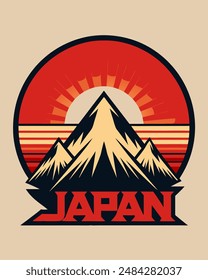 Japan Logo Vintage for your design Tshirt or apparel