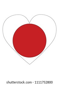 Japan Love Flag