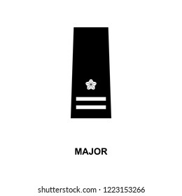 japan major military ranks and insignia glyph icon