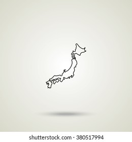 Japan map.