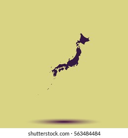 Japan map.