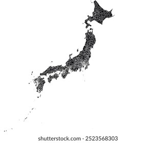 JAPAN MAP with its administrative divisions and regions