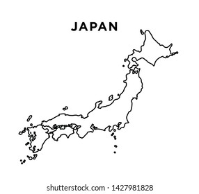 Japan Map Icon Vector Illustration Stock Vector (Royalty Free ...