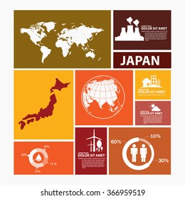 japan map infographic