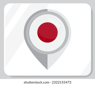 Japan Map Location Flag Icon
