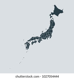 シンプル 日本地図 のイラスト素材 画像 ベクター画像 Shutterstock