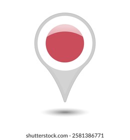 japan map pin vector design