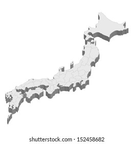 日本地図 白地図 Images Stock Photos Vectors Shutterstock