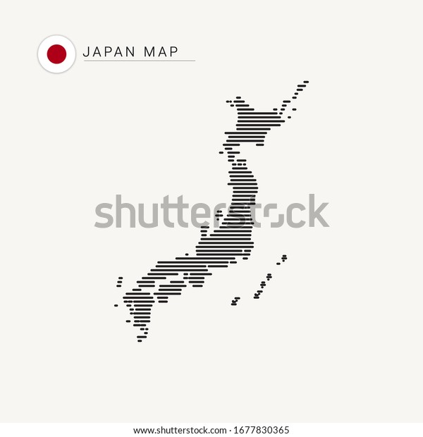 Japan Map Vector Art Template Stock Vector (Royalty Free) 1677830365 ...