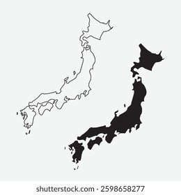 Japan Map Vector Design, T-shirt Design , EPS File