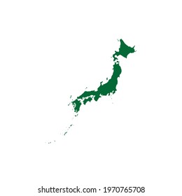 Japan Map Vector. Japan map illustration. Japan detailed map
