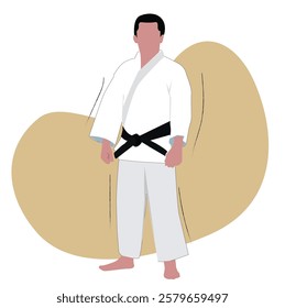 Japan martial art.Male professional or amateur fighter.male karate athlete